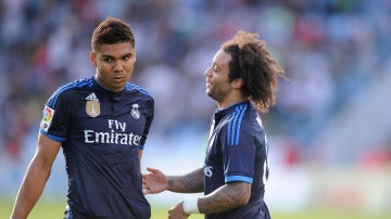 Casemiro y Marcelo, en un partido del Real Madrid Casemiro y Marcelo, en un partido del Real Madrid