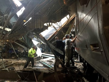 Así ha quedado la estación tras el incidente Así ha quedado la estación tras el incidente