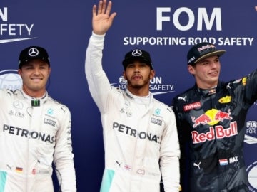 Rosberg, Hamilton y Verstappen en Malasia Rosberg, Hamilton y Verstappen en Malasia