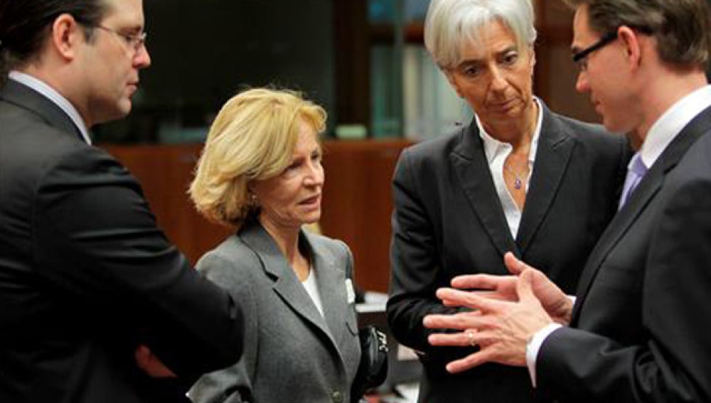 Salgado, durante la reunión del Ecofin