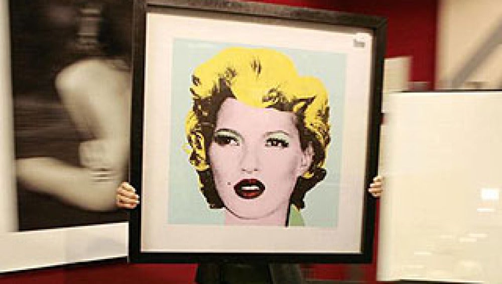Kate Moss pintada por Banksy