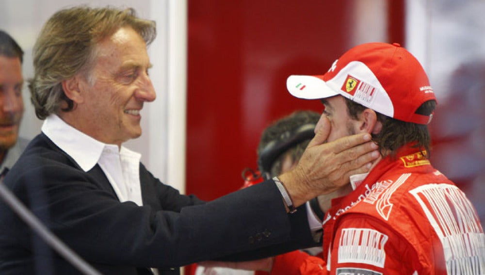 Montezemolo saluda a Alonso