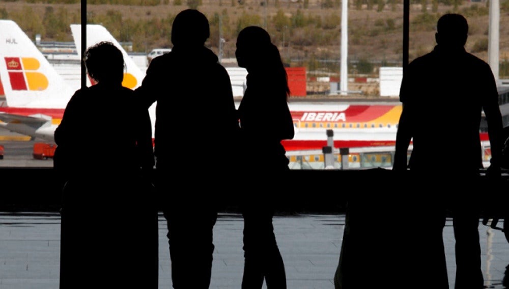 Espera en Barajas