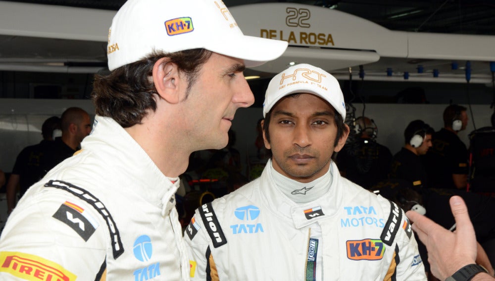 De la Rosa y Karthikeyan