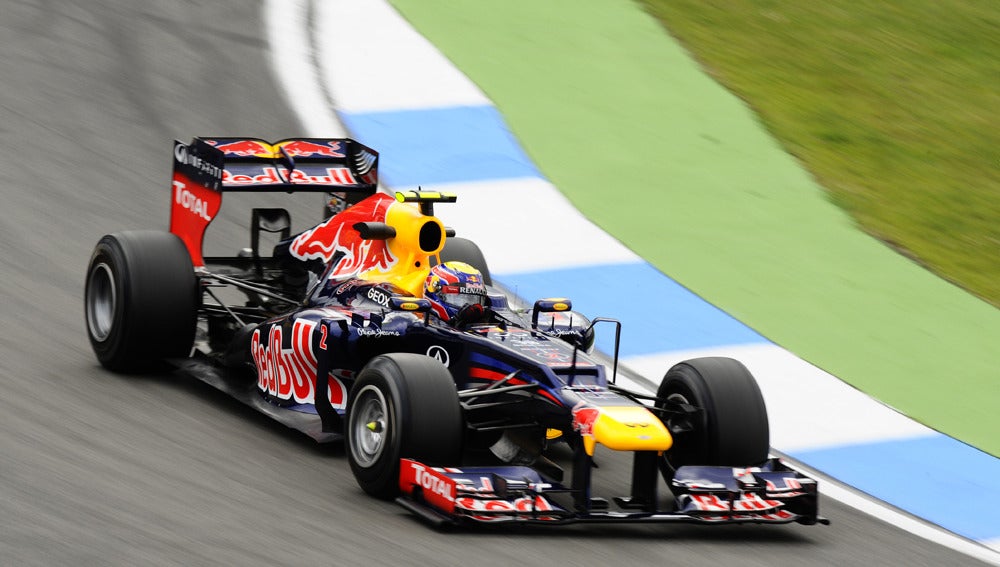 Mark Webber rodando en Hockenheim