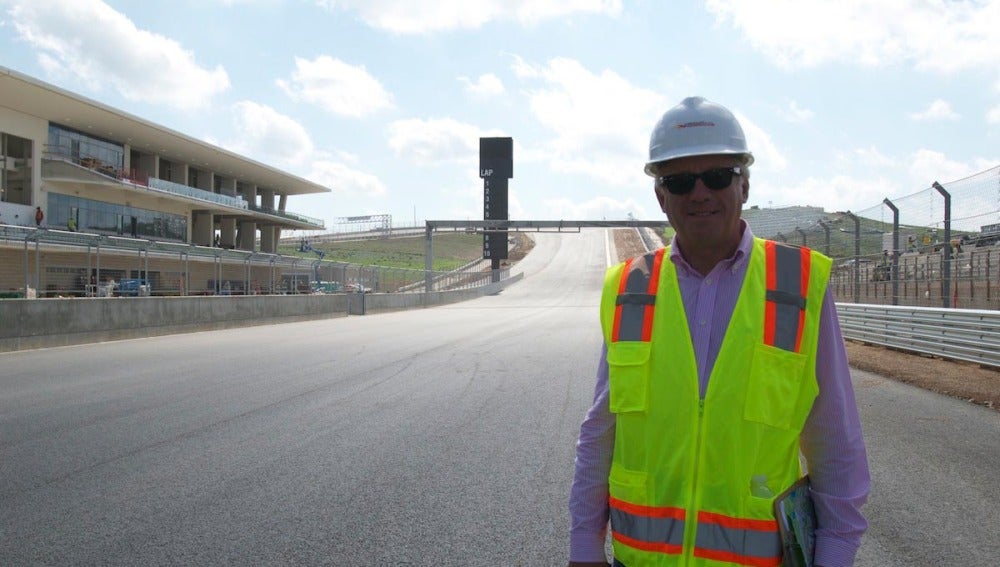 Charlie Whiting, en el Circuito de Texas