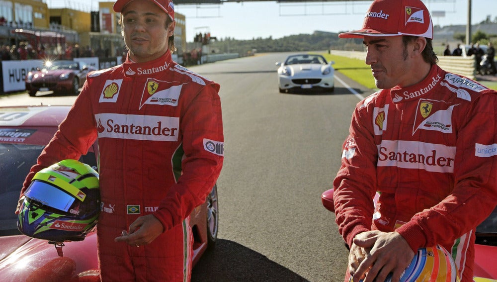 Massa y Alonso en Cheste