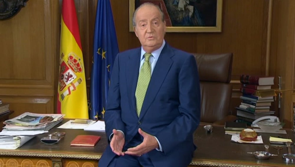El Rey durante su discurso de Nochebuena