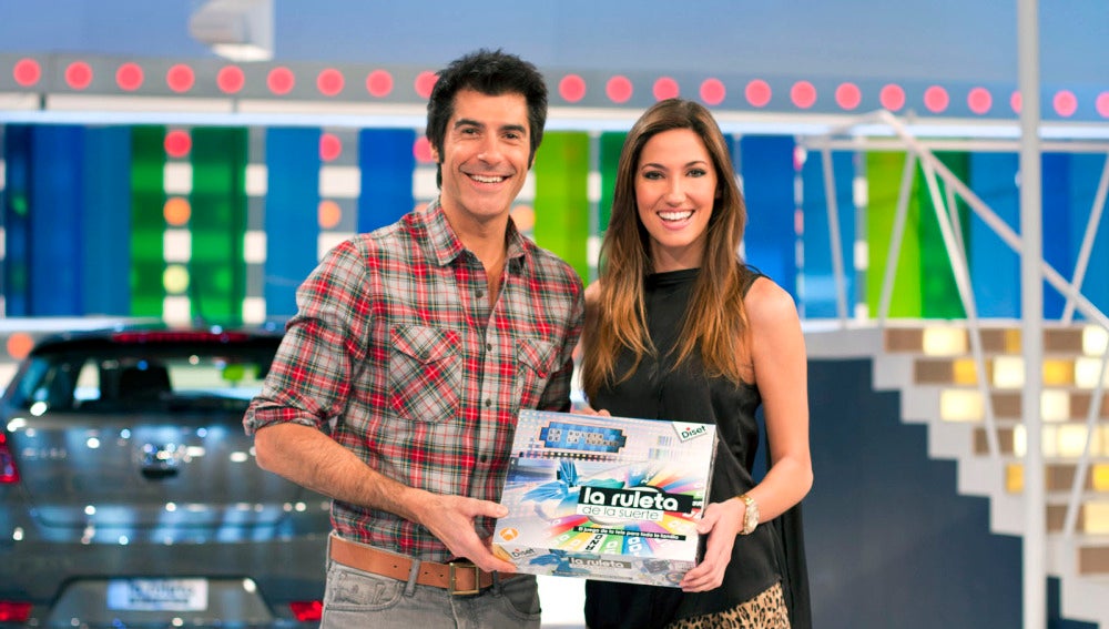 Jorge Fernández y Paloma en La Ruleta de la Suerte