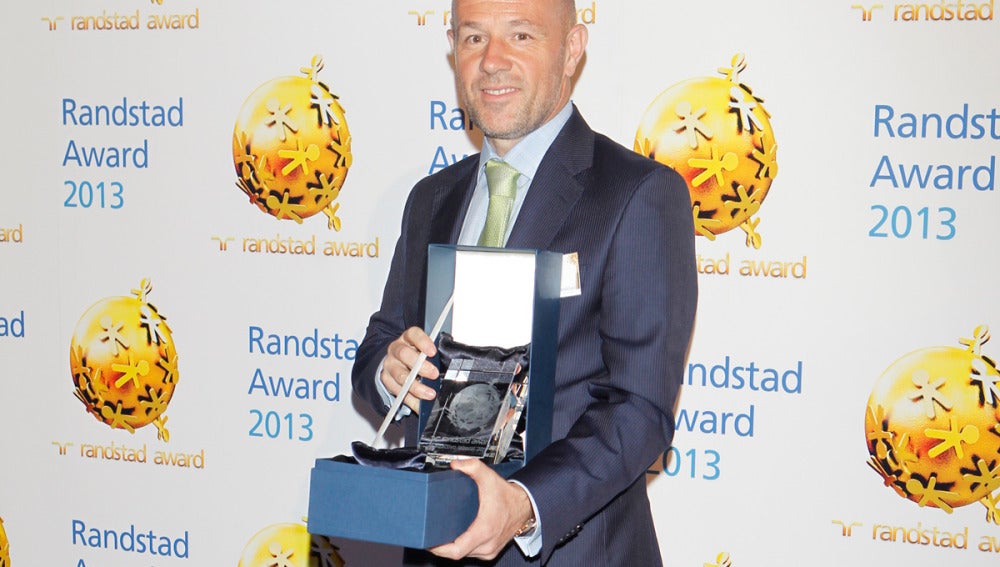 Lucio Fernández, director de Recursos Humanos de ATRESMEDIA, durante la entrega de premios.
