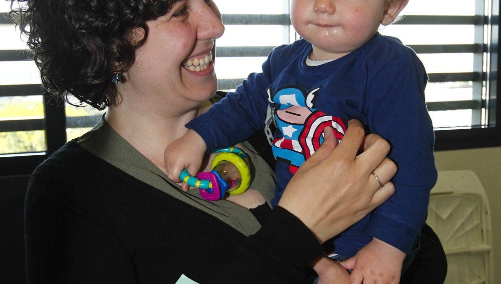 Mercedes y su hijo Lucas