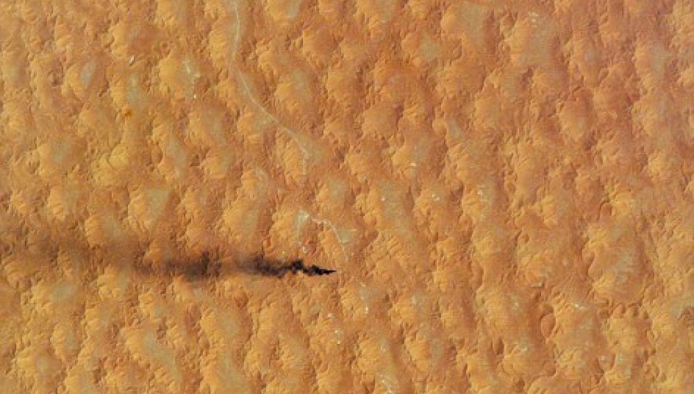 Dunas en el Sahara vistas desde el espacio