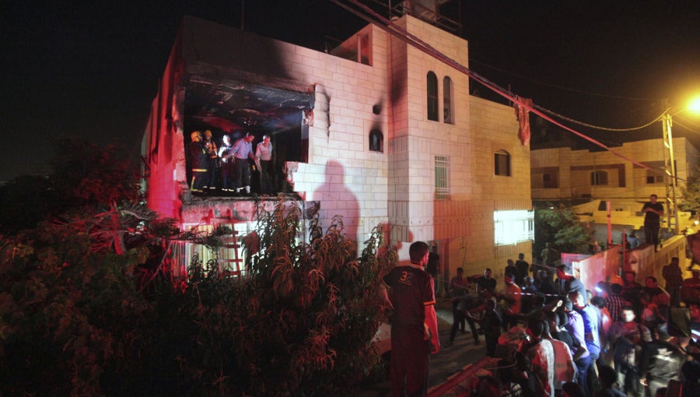 Una casa destruida por el Ejército de Israel