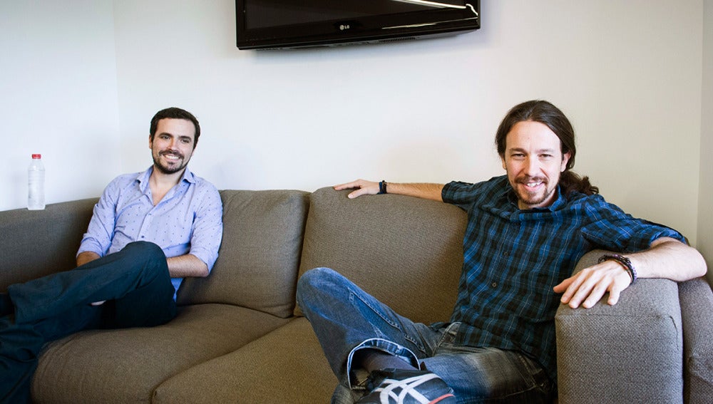 Pablo Iglesias y Alberto Garzón
