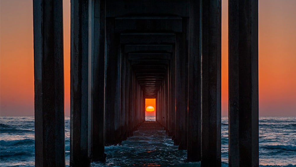 Espectacular puesta de sol en California