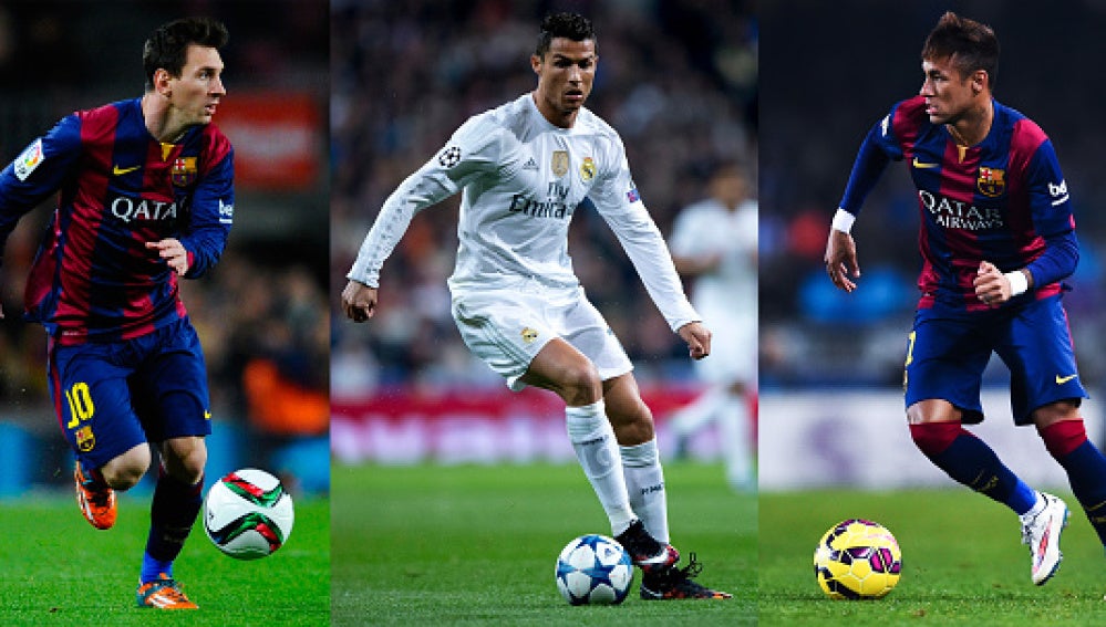 Messi, Cristiano y Neymar