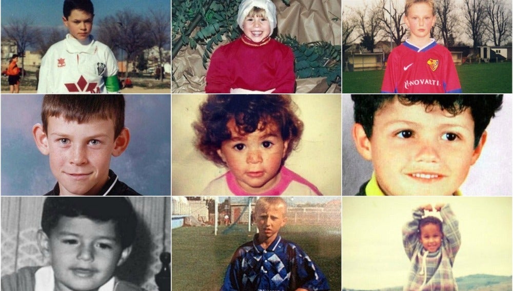Jugadores del Clásico de pequeños