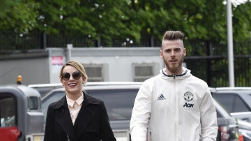 Edurne y David de Gea, felices por las calles de Manchester Edurne y David de Gea, felices por las calles de Manchester
