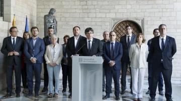 Puigdemont, en rueda de prensa Puigdemont, en rueda de prensa