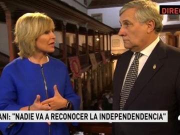 Tajani: "Hay que ser claro con los catalanes: La Unión Europea no reconocerá la independencia"