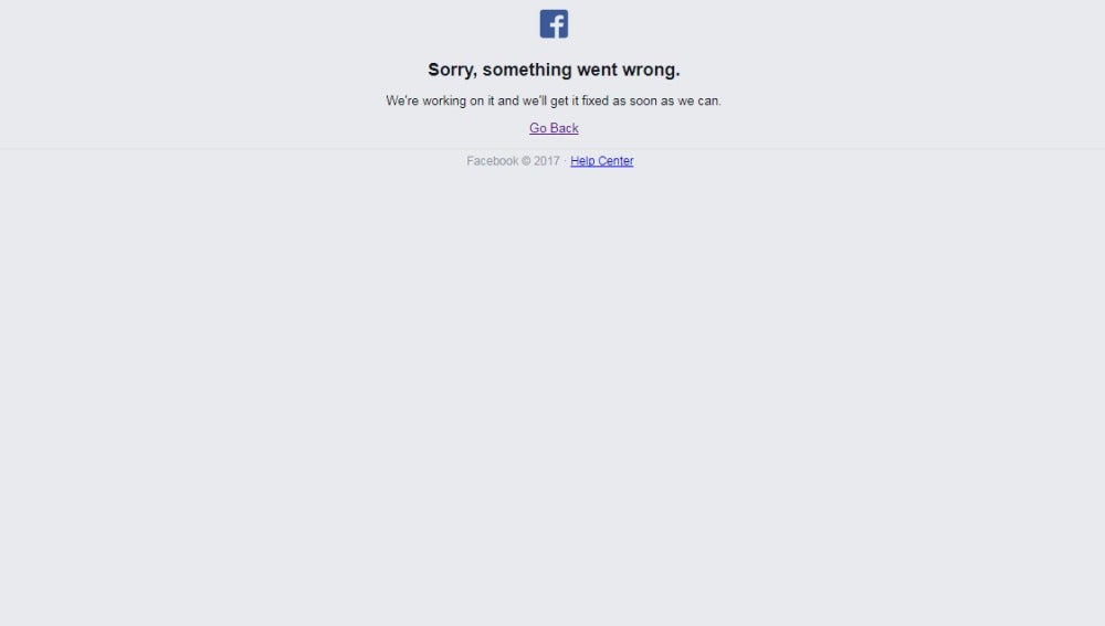 Facebook caído