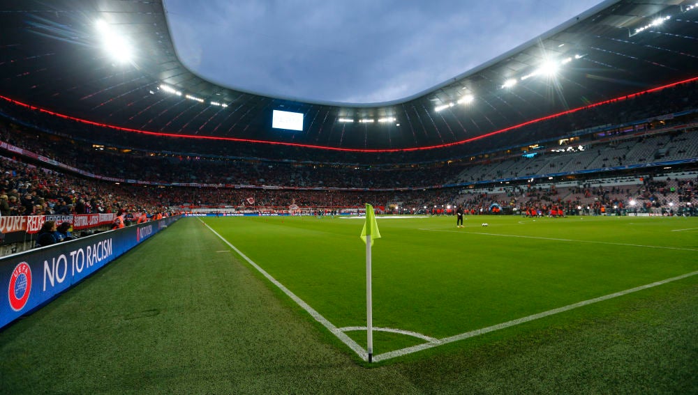 Panorámica del interior del Allianz Arena Panorámica del interior del Allianz Arena