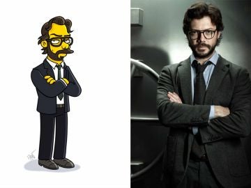 El Profesor de 'La Casa de Papel' "simpsonizado" El Profesor de 'La Casa de Papel' "simpsonizado"