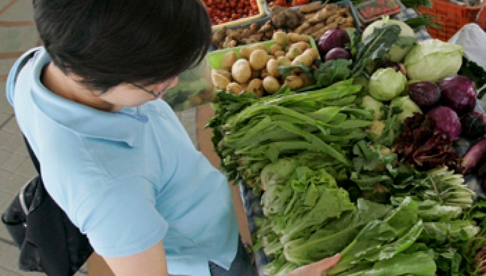 Puesto de verduras y hortalizas