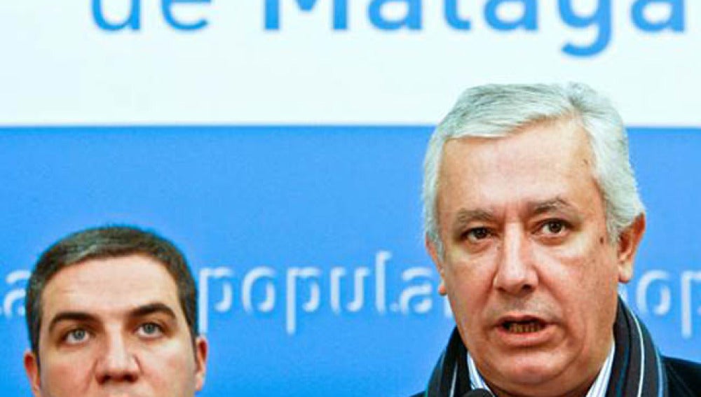 El presidente del PP andaluz, Javier Arenas