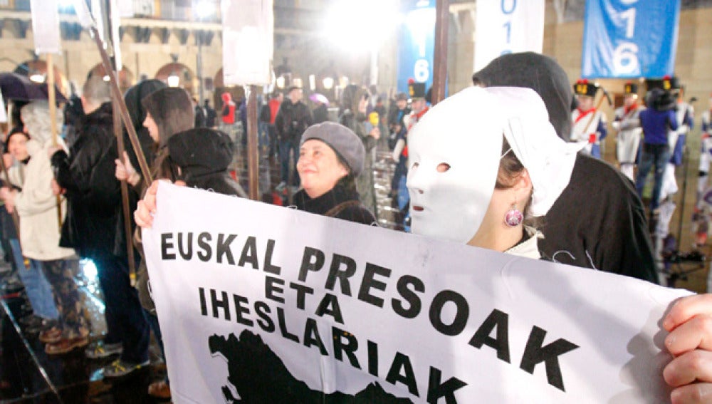 Manifestación en favor del acercamiento de presos