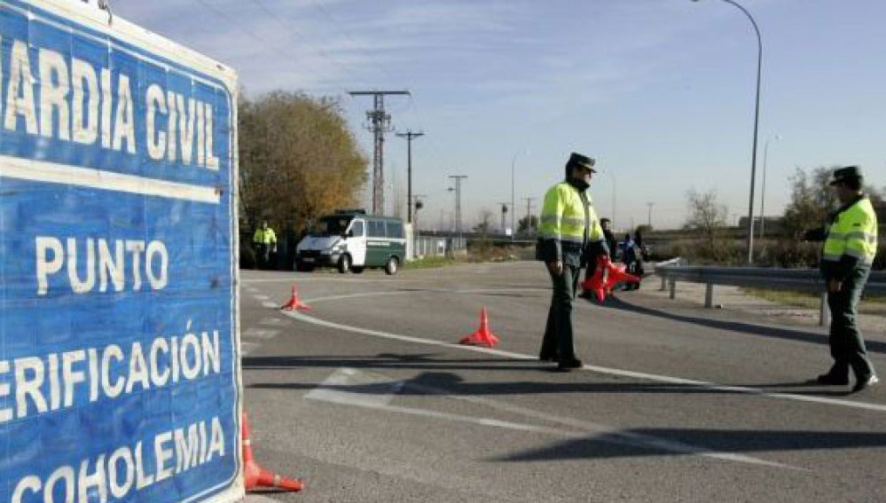 Control de alcoholemia de la Guardia Civil
