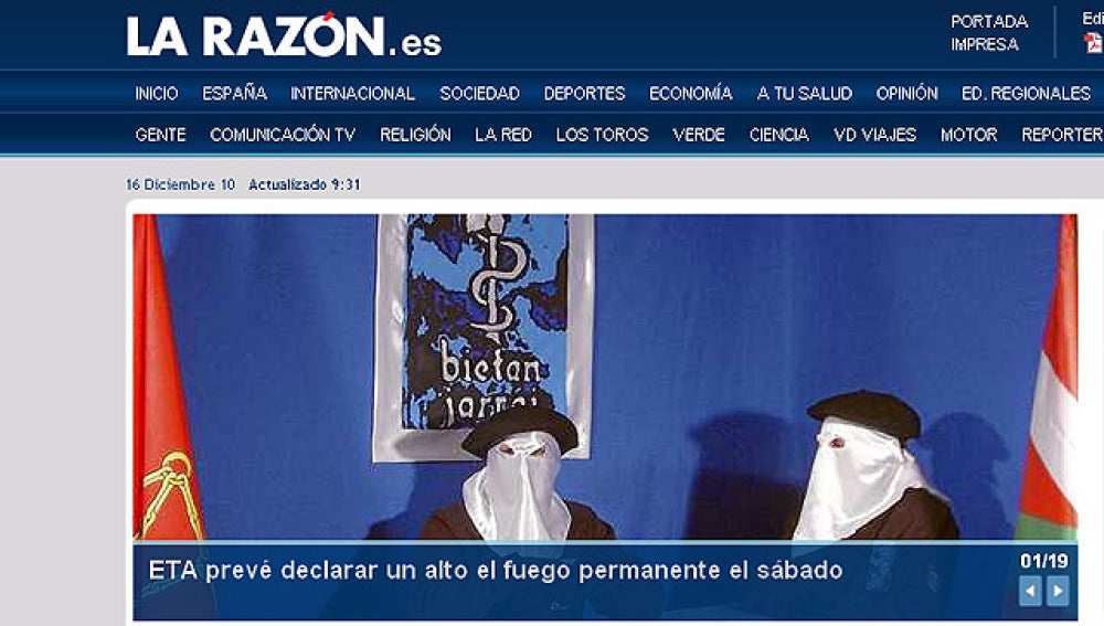 Exclusiva de La Razón