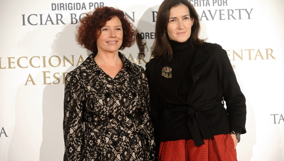 La directora Icíar Bollaín con González Sinde