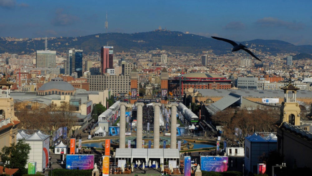 Imagen panorámica de la ciudad de Barcelona