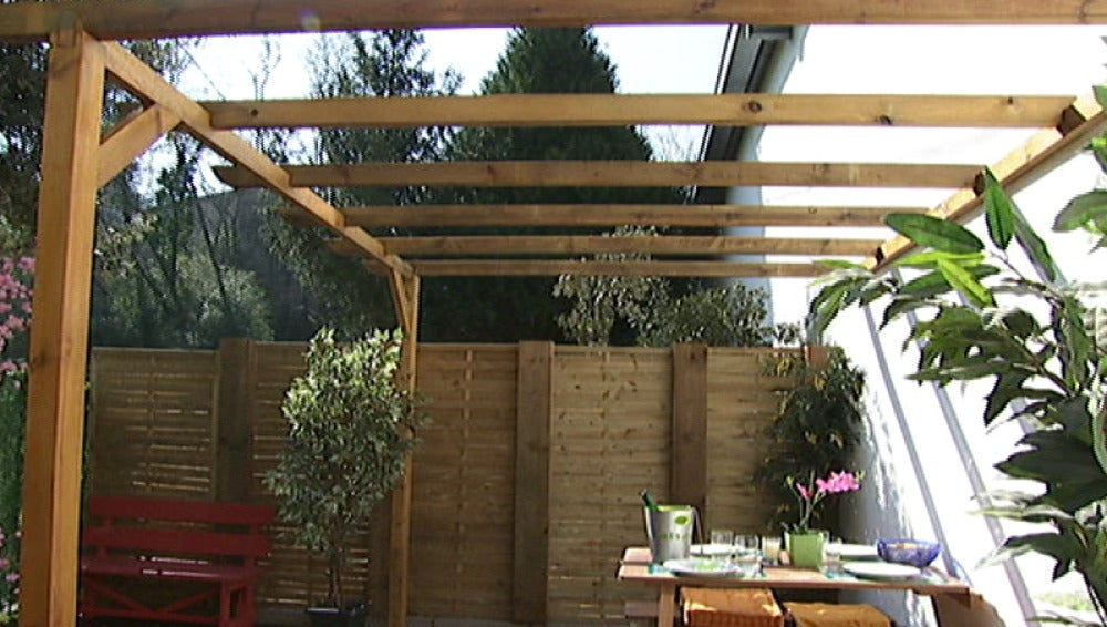 Pérgola de madera en kit