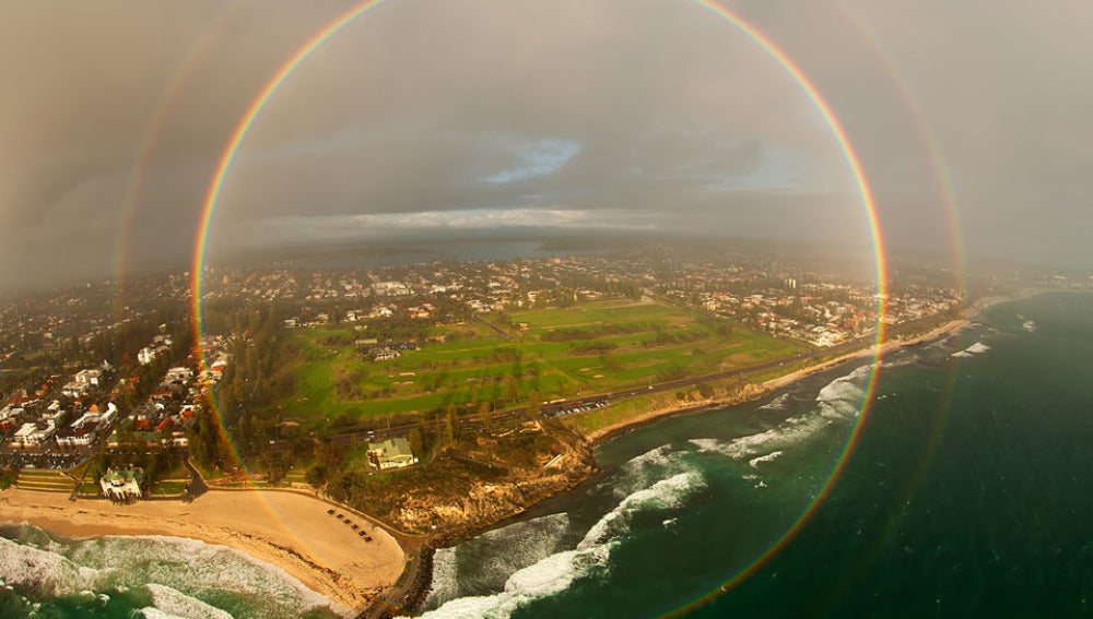 Arcoiris circular en Australia