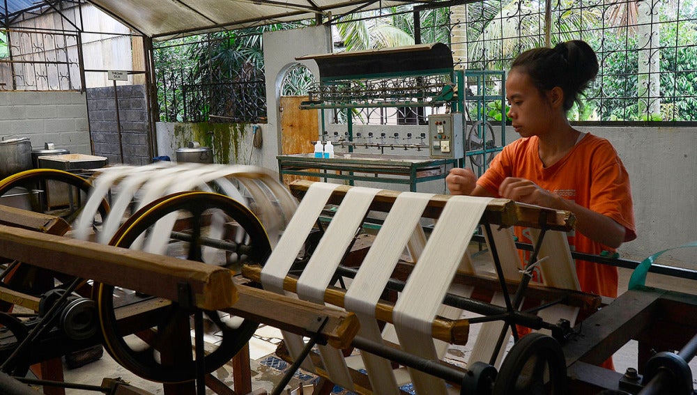 Una trabajadora en Indonesia