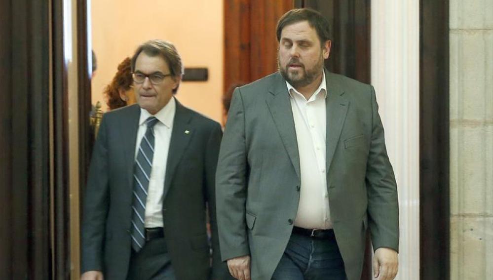 Artur Mas y Oriol Junqueras