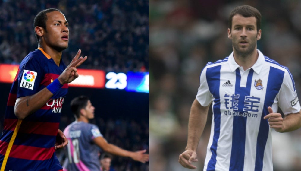 Neymar vs Agirretxe: dos delanteros con mucho gol