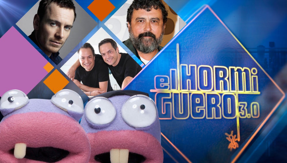 Michael Fassbender, Paco Tous y Sergio con Javier Torres en 'El Hormiguero 3.0'
