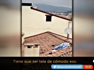 Pillan a una pareja practicando sexo en un tejado en San Fermín