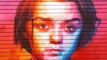 Grafiti de Arya Stark en Barcelona Grafiti de Arya Stark en Barcelona