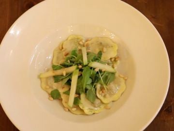 Raviolis de pera con gorgonzola Raviolis de pera con gorgonzola