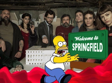 Los atracadores de 'La casa de papel' se mudan de piel para convertirse en 'Los Simpson' Los atracadores de 'La casa de papel' se mudan de piel para convertirse en 'Los Simpson'