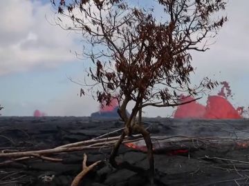 Un nuevo flujo de lava del volcán Kilauea se dirige hacia una planta geotérmica tras destruir uno de sus almacenes
