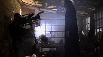 Así se grabó la escena en la que Paco se encuentra el cadáver de la monja ahorcada