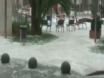 Intensa granizada en Alicante 