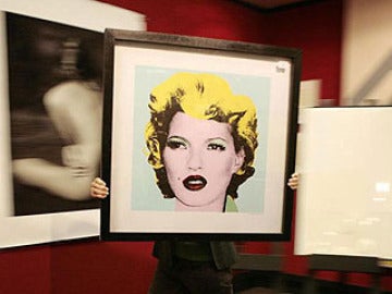 Kate Moss pintada por Banksy