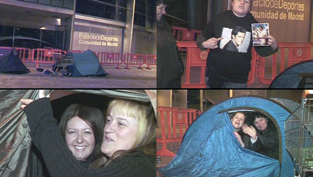 Acampada desde el domingo por Alejandro Sanz