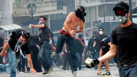 Tres muertos en la huelga en Grecia Tres muertos en la huelga en Grecia